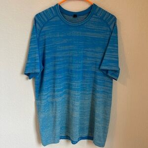 Lululemon Men’s Sz XL Metal Vent Tech T 2.0 Short Sleeve Blue Shirt